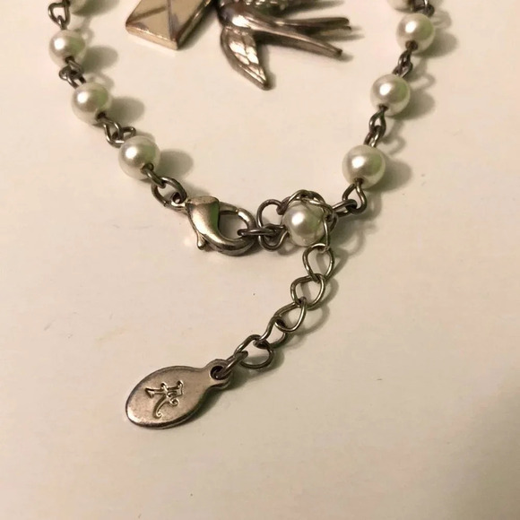 Lot of 2 Bracelets with Charms Leaves Birds Nature Style - Picture 5 of 16